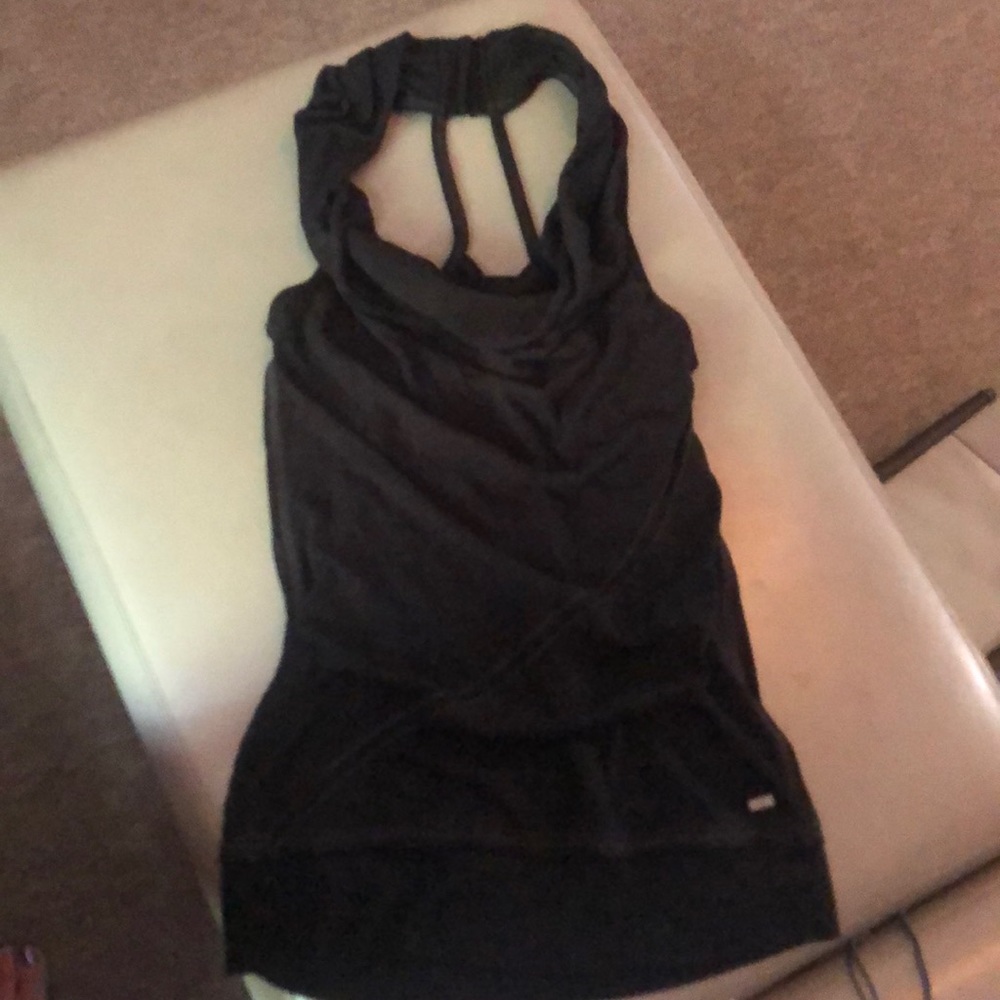 Alo Black cowl neck tank size XS